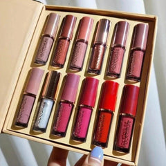 12-Piece Lip Gloss Set for Pakistani Women