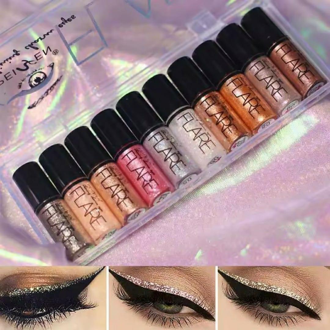 Glitter Eyeshadow Set Waterproof Multi Shade
