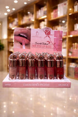 Multicolor Matte Lip Gloss Set of 6 Bold Coverage