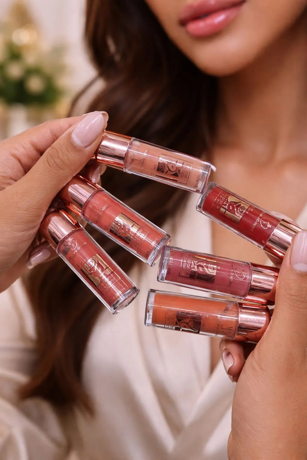 Multicolor Matte Lip Gloss Set of 6 Bold Coverage