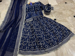 3 Pcs Women's Stitched Shamoz Silk Embroidered Maxi Suit