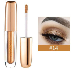 Premium Liquid Glitter Eyeshadows Golden Brown