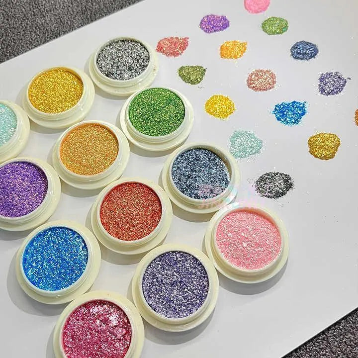 24-Piece Multicolor Glitter Eyeshadow Set