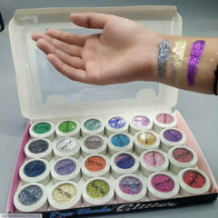 24-Piece Multicolor Glitter Eyeshadow Set