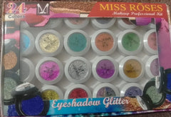 24-Piece Multicolor Glitter Eyeshadow Set