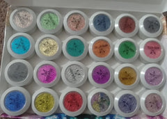 24-Piece Multicolor Glitter Eyeshadow Set