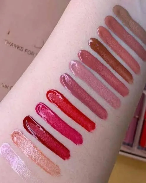Mocallure Velvet Glossy Lip Gloss Set 12 Shades