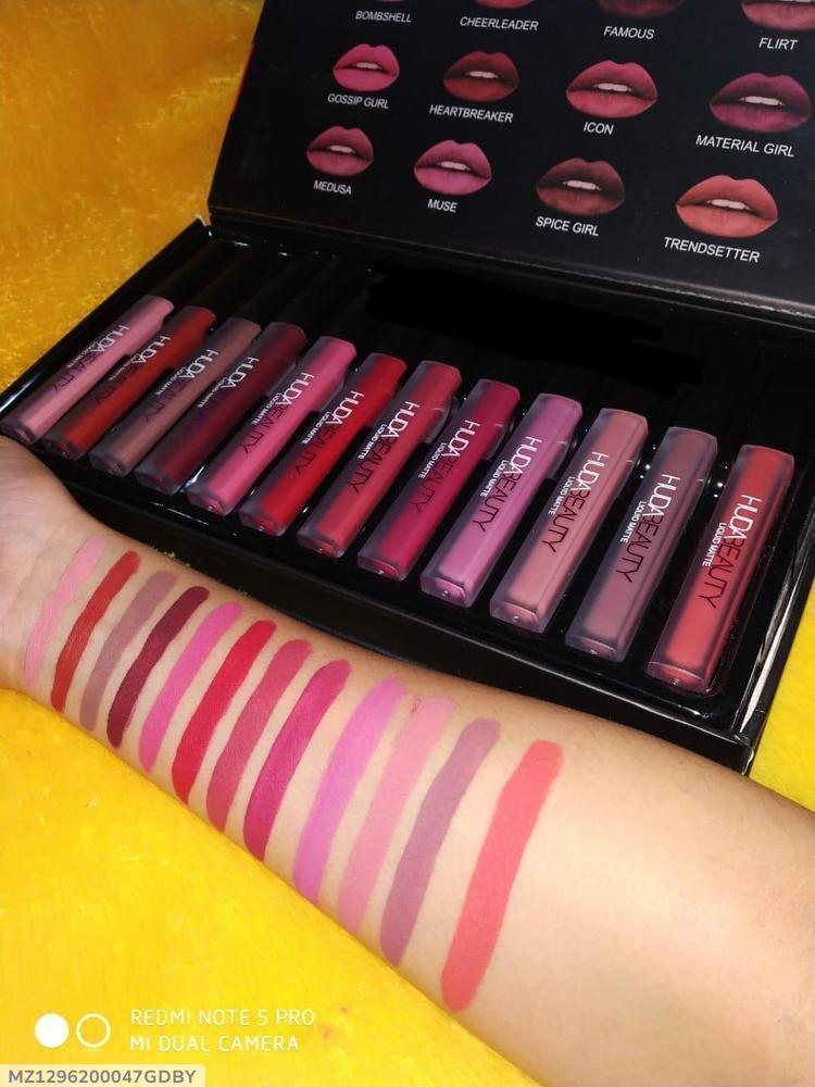 Matte Lipstick Set 12 Shades Long Lasting Pakistani