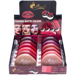 Matte Lipstick Pack of 6 Bold Shades