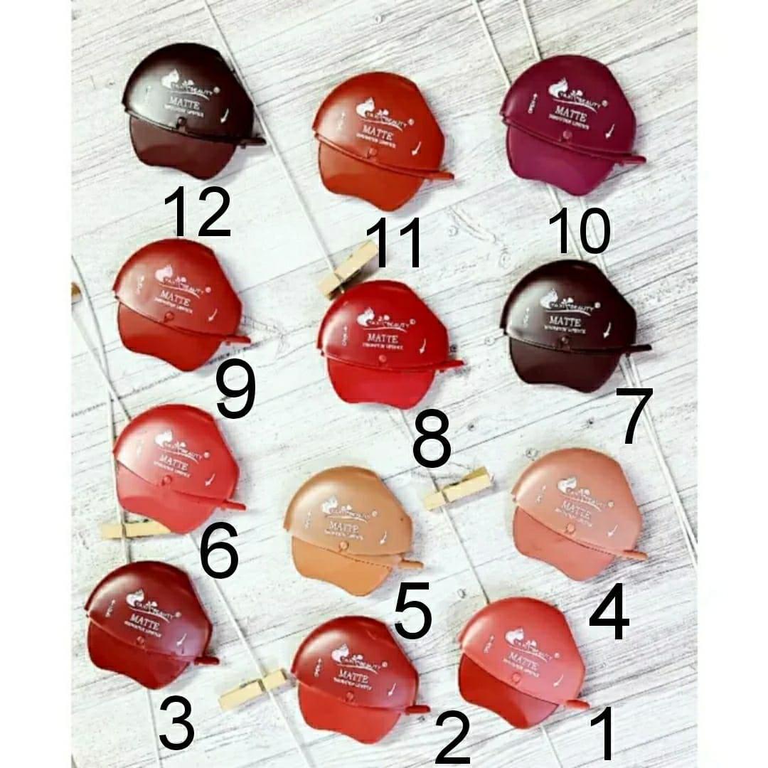 Matte Lipstick Pack of 6 Bold Shades