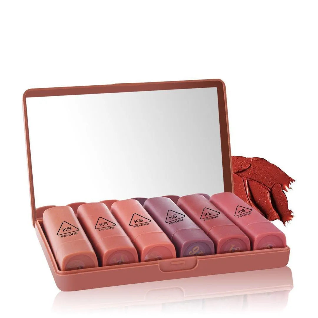 6-Piece Cool Undertone Lipstick Set for Pakistani Skin