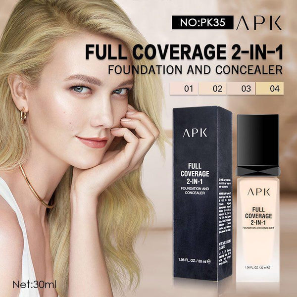 Liquid Foundation & Concealer Set Black Packaging
