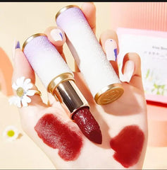 Premium Matte Lipstick Set 3 Shades Gold Accents