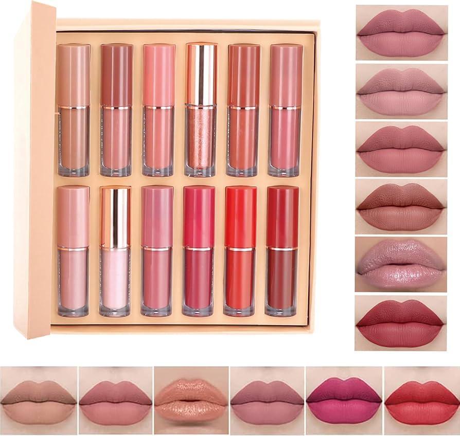 High Pigment Lip Gloss Matte Finish 2ml Tones 2 PC
