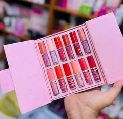 Velvet Glossy Lip Gloss Set 6 Pcs Multicolor