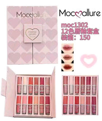 Velvet Glossy Lip Gloss Set 6 Pcs Multicolor
