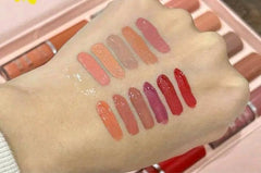 Velvet Glossy Lip Gloss Set 6 Pcs Multicolor