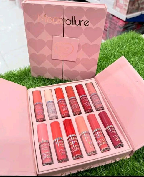 Velvet Glossy Lip Gloss Set 6 Pcs Multicolor