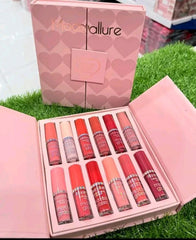 Velvet Glossy Lip Gloss Set 6 Pcs Multicolor