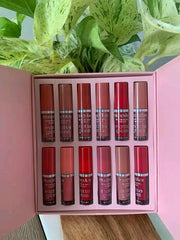 Velvet Glossy Lip Gloss Set 6 Pcs Multicolor