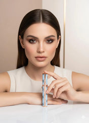 Premium Quality Mascara for Dry Lashes, Rose Gold & Blue Design