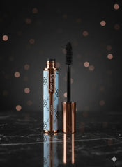 Premium Quality Mascara for Dry Lashes, Rose Gold & Blue Design