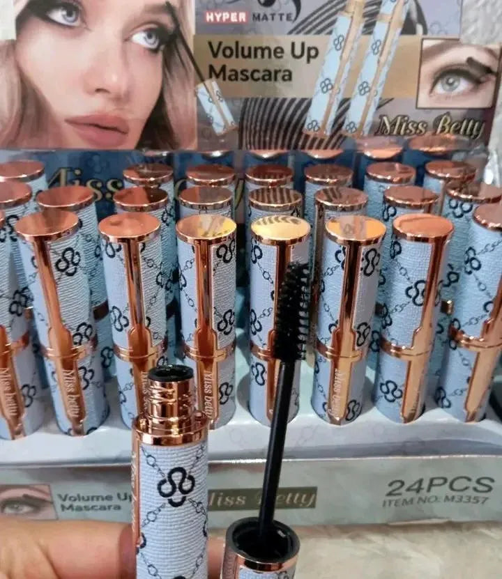 Premium Quality Mascara for Dry Lashes, Rose Gold & Blue Design