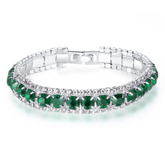 Crystal Bracelet for Women Wedding Office Daily Wear